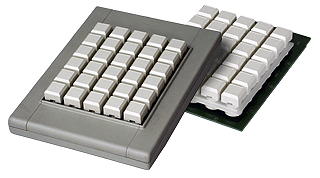 GeBE Picture W30 Programmierbare PC Tastatur zum Einbau oder im Tisch Gehäuse, USB, Homeoffice.