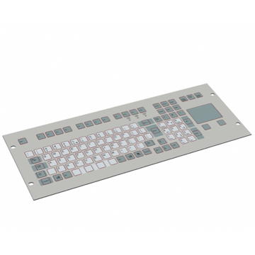 GeBE Picture KFT-104/105 19" 4HE Folientastatur Einbauversion mit Touchpad, frontseitig IP65, USB