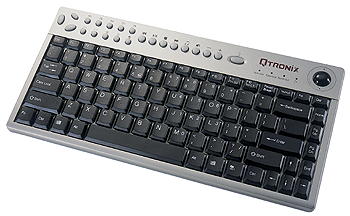 GeBE Picture KSQ-107 PC Tastatur mit USB, geeignet für Homeoffice mit Trackball