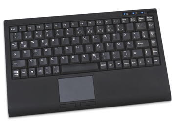 GeBE Picture KKM-B-77 Mini PC Tastatur mit Touchpad, für Homeoffice bzw. Außendienst