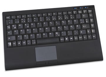 GeBE Picture KSM-89B PC Tastatur mit Touchpad und USB, ideal für Schulungs- und Konferenzräume