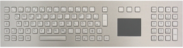 GeBE Picture KVK-84 Einbautastatur Edelstahl mit Touchpad