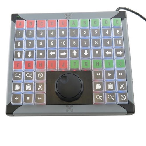GeBE Picture X-Key-68 Tastatur Jogshuttle, USB, frei programmierbar (XK-68, xkey-68)