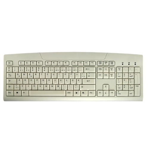 GeBE Picture KFA-105 Kompakte PC Tastatur mit USB, ideal für's Homeoffice / Homeschooling