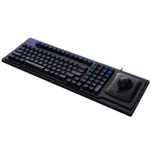 GeBE Picture KTQ-105-TB50 Light Standard Keyboard with 50mm Trackball