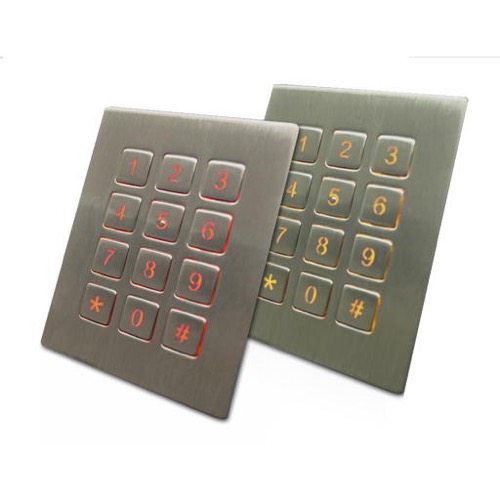 GeBE Picture Metall Nummernblock KVG-12-F mit 12 Tasten, USB oder Matrix