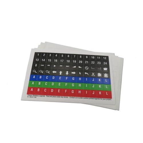 GeBE Picture X-Keys Papierbögen farbig bedruckte Bogen, für Beschriftung der Tasten