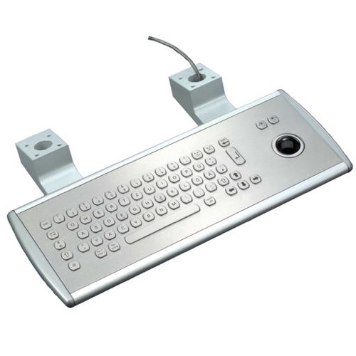 GeBE Picture KVS-E90-Web - Pulttastatur in Edelstahl mit Trackball