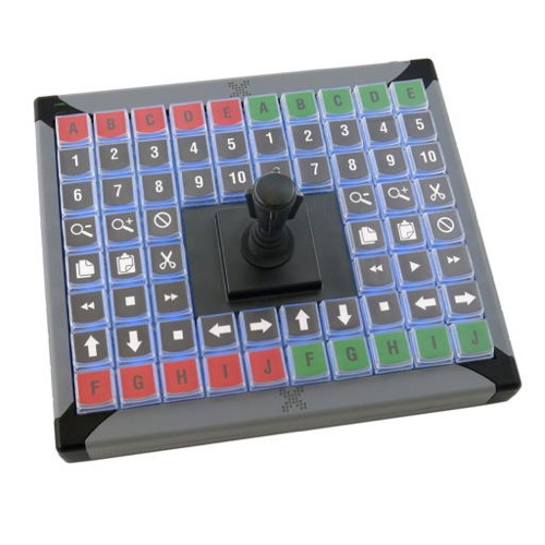 GeBE Picture X-Key 68 Tastatur mit Joystick, USB, frei programmierbar (XK-68, xkeys 68)