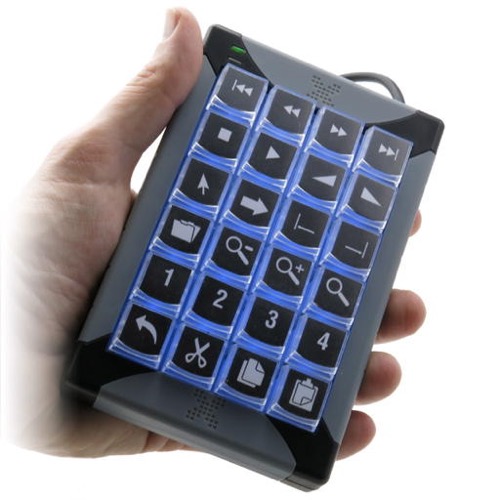 GeBE Picture X-Key 24 USB PC Tastatur mit 24 Tasten, frei programmierbar, XK-24 keypad