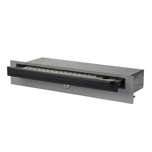 GeBE Picture KWG-19 Tastaturschublade mit Schloss - 19'' Rack 2HE, Einbautiefe 150 mm