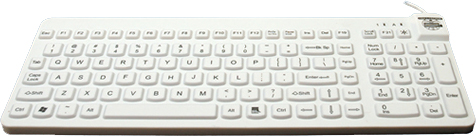GeBE Picture Desinfizierbare Really Cool Silikon PC Tastatur, hygienisch, Made in EU, Covid-19